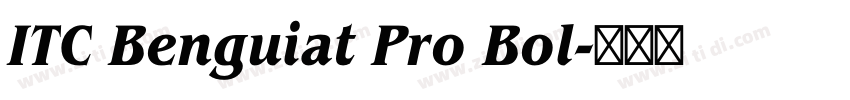 ITC Benguiat Pro Bol字体转换